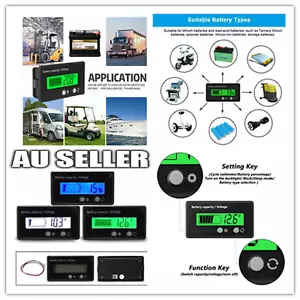 12V-48V Volt Meter Battery Status Indicator Voltage Voltmeter Monitor Caravan - Picture 1 of 16