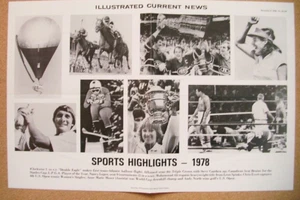 1979 ICN Poster RARE Muhammad Ali Montreal Canadiens Chris Evert Nancy Lopez FS - Picture 1 of 1