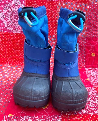 Columbia POWBUG PLUS II снег загрузки - ребенка ясельного возраста размер 8 синий/черный снег - Изображение 1 из 4