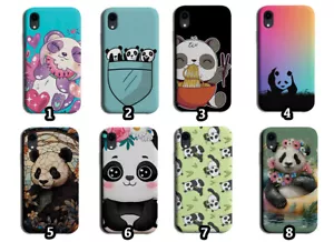 Panda Phone Case Cover Giant Pandas Black and White Face Animal Kawaii Cartoon - Picture 1 of 1
