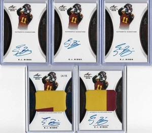 2015 Leaf Trinity E.J. Bibbs Bronze Foil Signature Auto RC TE Cleveland Browns - Picture 1 of 1