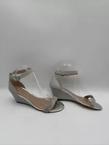 Women’s Call It Spring Sandals Glitter Silver Size 9 - Picture 1 of 5