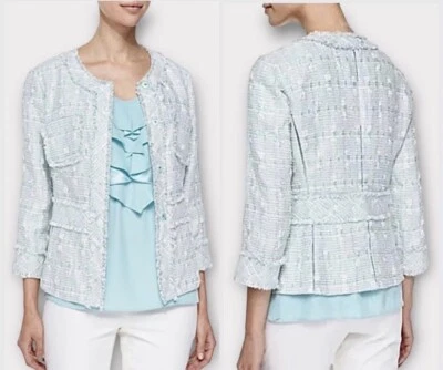 CHAQUETA BLAZER LAFAYETTE 148 NEW YORK REAGAN TWEED TALLA: 14 Foto 1 de 4