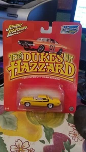 2004 Johnny Lightning Dukes of Hazzard 1972 Plymouth Road Runner White Lightning - Picture 1 of 6
