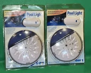 Pool LED Light w/ Remote Magnetic Mount to Vinyl/Steel or Floats NOS Game - Picture 1 of 11