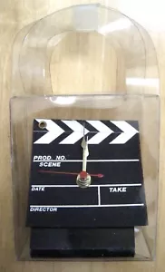 MOVIE CLAPSTICK SCENE MARKER NOVELTY QUARTZ CLOCK ( NEW ) - Picture 1 of 1