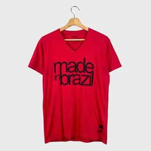 Ca-Rio-Ca Made In Brazil Printed Red T-Shirt - Picture 1 of 8
