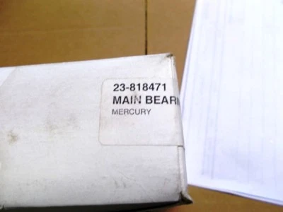 New OEM Mercruiser Main Bearing Set Part Number 23-818471 - Image 1 of 3
