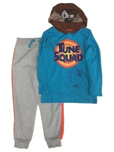 Tune Squad Boys Long Sleeve Taz Hoodie T-Shirt & Jogger Pants Set Outfit - Picture 1 of 2