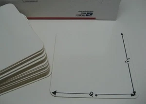 Klassenzimmer 25er Set trocken abwischbar individuell 12"x12" Whiteboard/Markerboard  - Bild 1 von 1