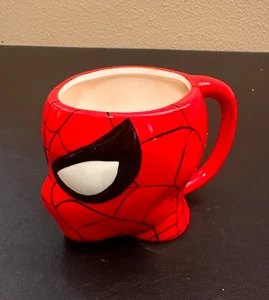 Marvel Comics Spiderman 3D Sculpted Head Mug Zak! 16 oz Red Superhero Web - Picture 1 of 6