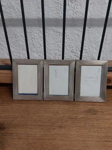 Antiker Dreiteiliger Silberner Bilderrahmen ca. 26 x 11,5 cm - Bild 1 von 11