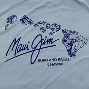 NWT Maui Jim Born & Raised In Hawaii Long Sleeve Anti UV Rashguard Blue XL - Picture 1 of 9