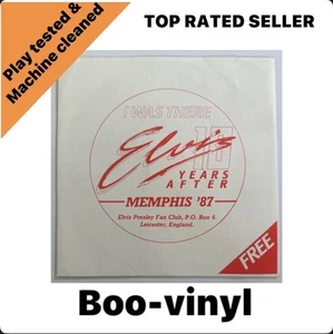 Elvis Presley ~ I Was There 10 Years After Memphis 87 Flexi Disc M / NM Fan Club - Picture 1 of 4