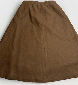 VTG 1970s Era Pendleton Made Oregon 100% Wool Brown A-Line Skirt Womens Size 10 - Picture 1 of 17