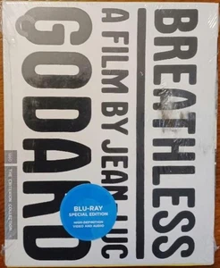 BREATHLESS JEAN-LUC GODARD CRITERION COLLECTION BLU-RAY SPECIAL EDITION SLIPCASE - Imagen 1 de 2