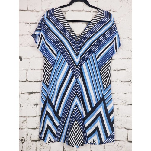 MICHAEL KORS MICHAEL MK Beachy Mediterranean Stud Chevron Mini Abito Resort Crociera Piccolo