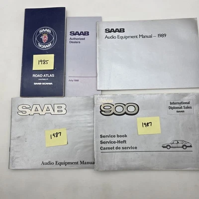 Libro de servicio Saab 900 manuales de audio distribuidores Atlas 1987 1989 GVC Foto 1 de 4