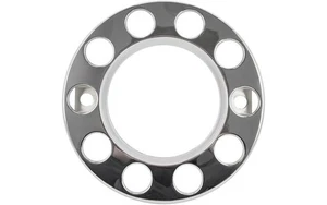 Wheel cover 10 holes stainless steel 22,5 fits MAN SCANIA DAF MERCEDES IVECO - Picture 1 of 4