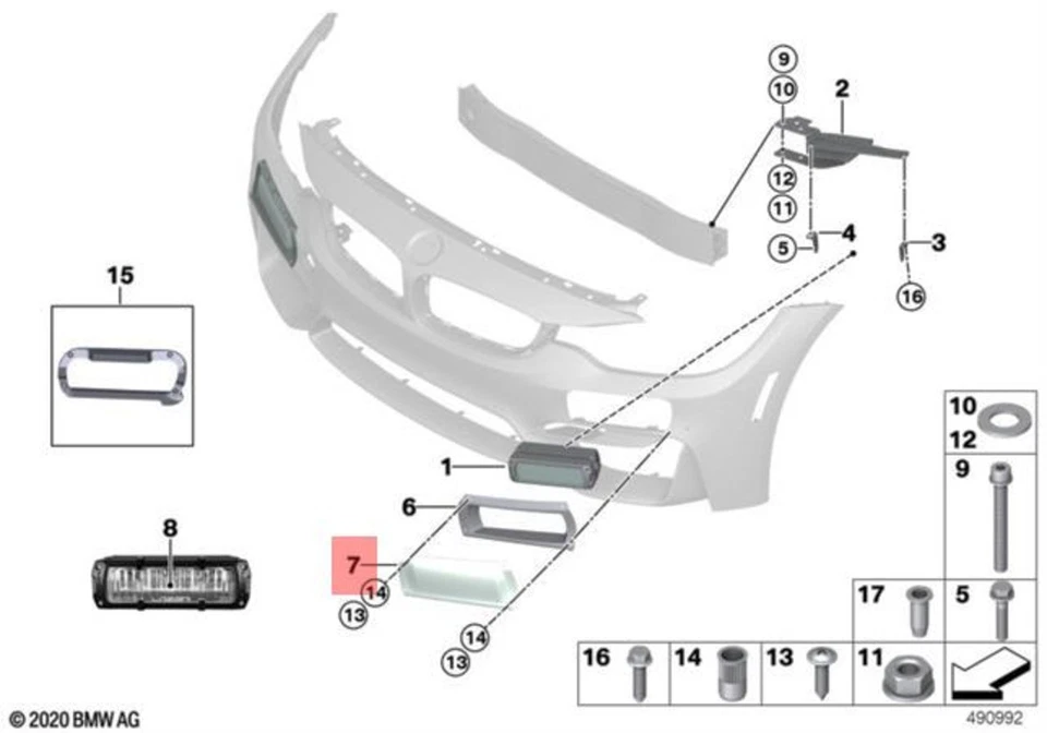 Genuine BMW MOS M4 GT4 Coupe Headlight cover Right 63178431778 - Изображение 1 из 1