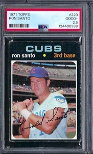 1971 Topps # 220 Ron Santo Chicago Cubs HOF PSA 2.5 - Picture 1 of 1