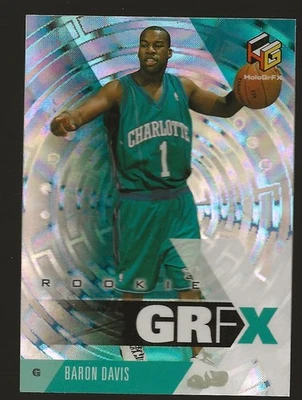1999-00 Upper Deck GRFX Baloncesto Baron Davis Novato #73 Charlotte Hornets Foto 1 de 2