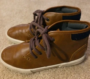 Nautica Breakwater Jugend Jungen High Tops Schuhe braun Größe 3 Schnürschuhe gebraucht - Bild 1 von 7