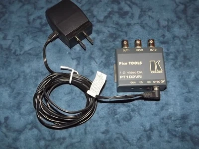 Kramer Pico Tools PT-102VN 1:2 Video Distribution Amplifier w/Power Supply - Image 1 of 4