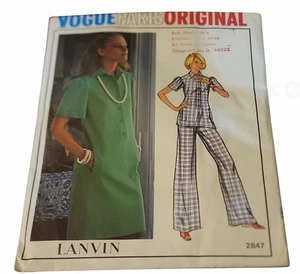 Vintage anni 80 Vogue Paris modello originale 2847 Lanvin - Foto 1 di 2