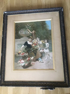 Estampe originale d'Émile Bayard par Alphonse Lamotte vers 1880 - Photo 1/4