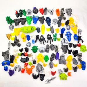 LEGO BIONICLE Parts Lot of 122 Pieces Masks Heads Hands Mixed Replacement Parts - Picture 1 of 14