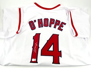Logan O'Hoppe Autographed Anaheim Angels White Jersey Beckett Witnessed - Picture 1 of 4