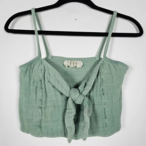 Jens Pirate Booty 100% Cotton Beach Womens Small Green Tank Top - Picture 1 of 6