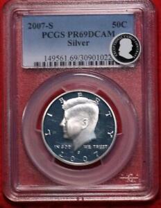Uncirculated 2007-S San Francisco Mint Silver Kennedy Half Dollar PCGS PR69DCAM