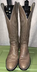 JUSTIN SNAKESKIN WOMEN’S COWGIRL WESTERN BOOTS SIZE 5.5 B GREAT! - Picture 1 of 11