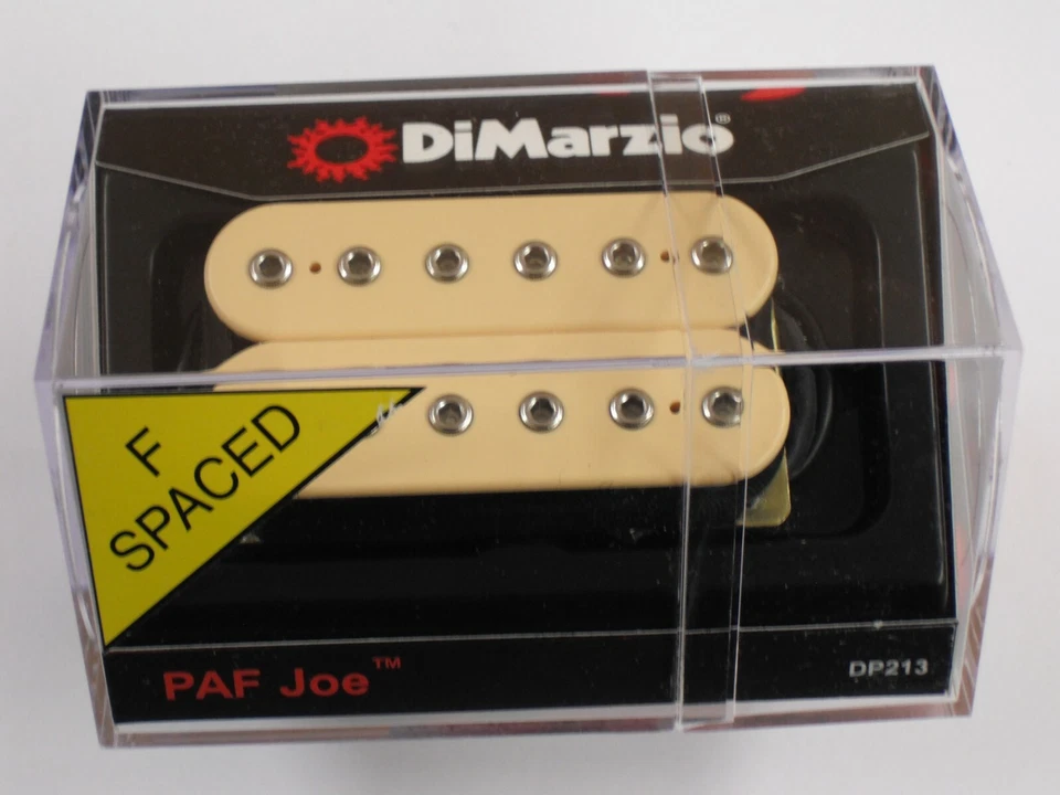 DiMarzio F-spaced PAF Joe Neck Humbucker Creme W/Chrome Poles DP 213 - Image 1 of 1
