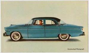 1955 Plymouth Belvedere 4-Door Sedan - Dealer Postcard - Picture 1 of 2
