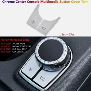 Car Center Console Multimedia Button Trim For Mercedes Benz GLA CLA A B Class - Picture 1 of 4
