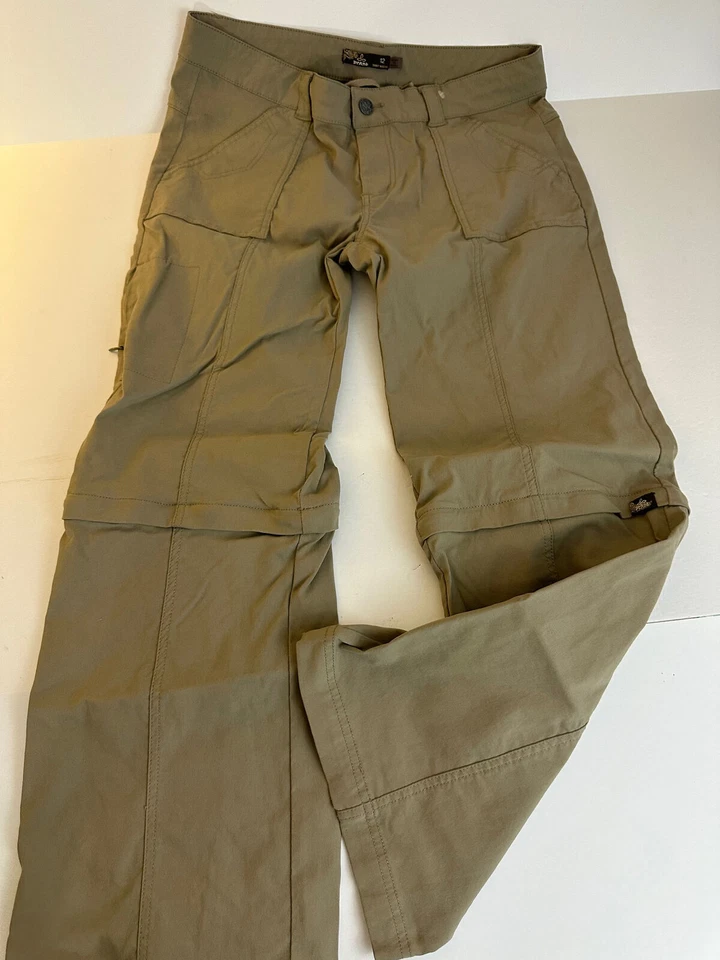 PRANA Pantalón Convertible Beige Caqui Mujer 12 Foto 1 de 4