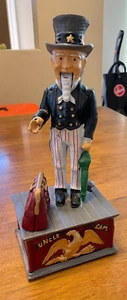 Vintage Cast Iron Uncle Sam Mechanical Bank - Picture 1 of 5
