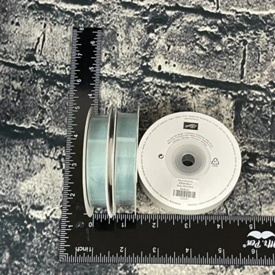 Stampin' Up BAJA BREEZE 122331 Seam Binding Ribbon 1/2" x 10 Yards 3 roll - Image 1 of 4