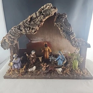 Vintage Fontinini 5" Nativity Set Italy Starter Creche Manger 10 Piece Christmas - Imagen 1 de 11