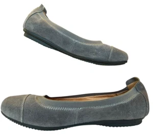 Josef Seibel Pippa Gris Gamuza Cuero Puntera Ballet Pisos Mujeres EUR 36 US 5-5.5 - Imagen 1 de 18