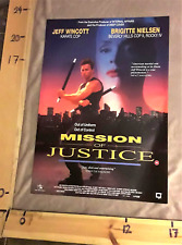Mission of Justice  (1992) Brigitte Nielsen - UK Video Poster - FREE SHIPPING