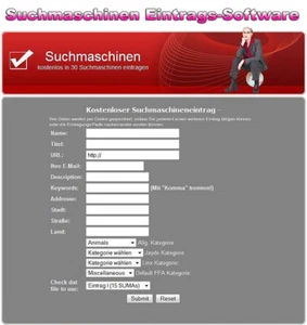 Suchmaschinen Eintrags-Software - PHP-Script - Bild 1 von 1