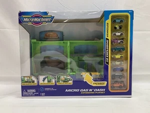 Micro Machines Micro Gas N’ Dash Expanding Playset 2021 Series 3 w/ 10 Vehicles - Picture 1 of 8