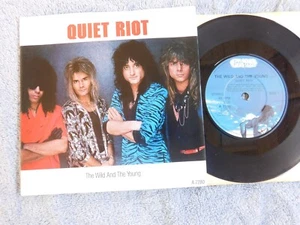 Quiet Riot - The Wild And The Young- 1986 Picture Sleeve PS 7" - Picture 1 of 2