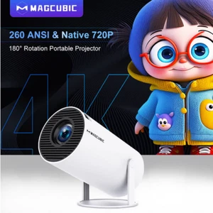 Mini 4K Projector for Bedroom | Portable Home Cinema, Bluetooth WiFi,Phone Video - Picture 1 of 8