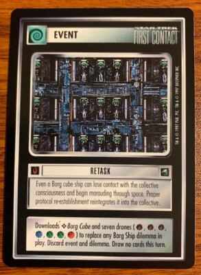 1997 Decipher Star Trek First Contact Event Retask Free Shipping - Image 1 of 2