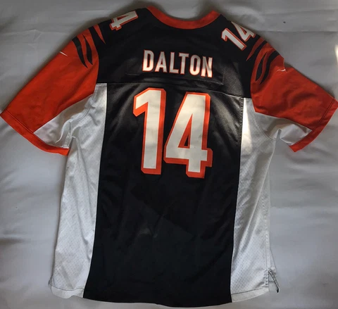 XLXL- CINCINNATI BENGALS Black & Orange #14 DALTON Jersey - NFL, Nike Cover